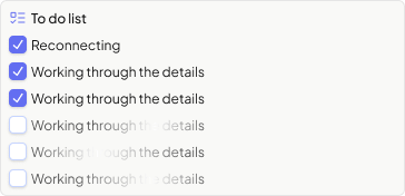 To-do list